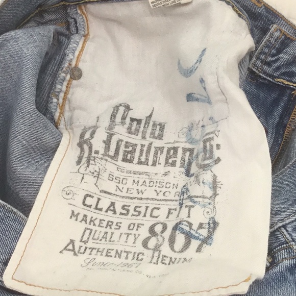 Polo by Ralph Lauren Blue Straight Jeans Timeless Style - Picture 5 of 5